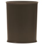 Design Line Wastebasket, 13 Quart Oval, Brown